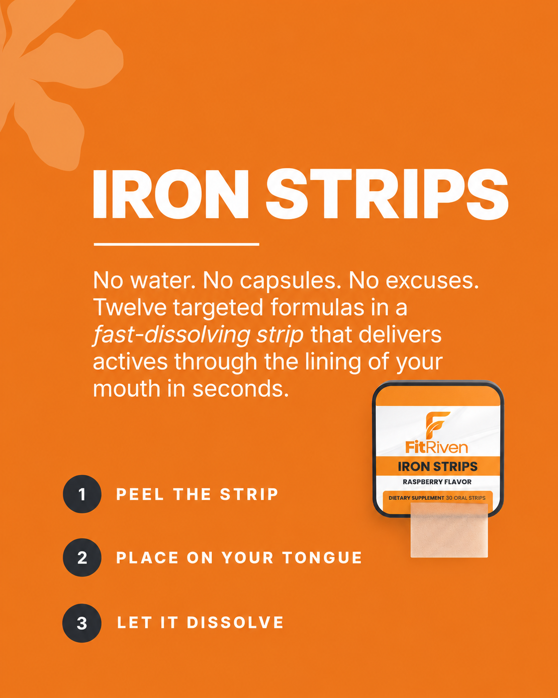 Iron Strips — Raspberry Flavor
